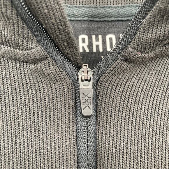 RHÔNE Commuter 1/4 Zip Pullover Black Sweater Men’s XXL Made in the USA - Picture 5 of 12